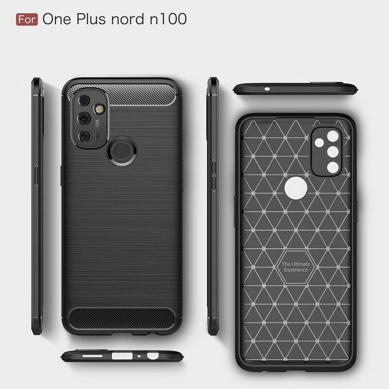 Cover OnePlus Nord N100 Børstet Kulfiber