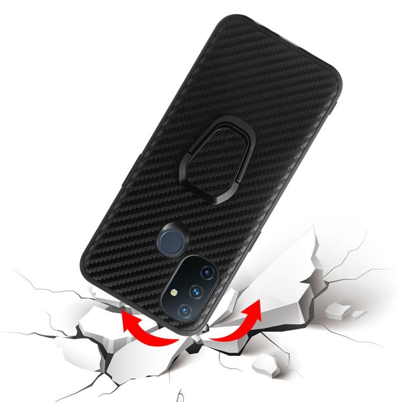 Cover OnePlus Nord N100 Carbon Fiber Ring-support