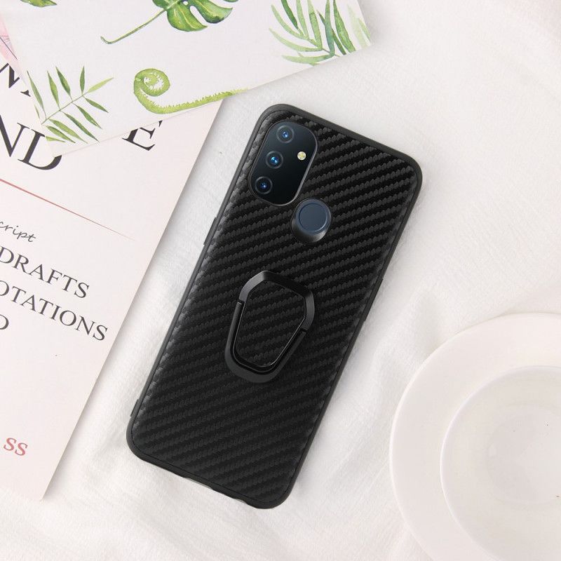 Cover OnePlus Nord N100 Carbon Fiber Ring-support