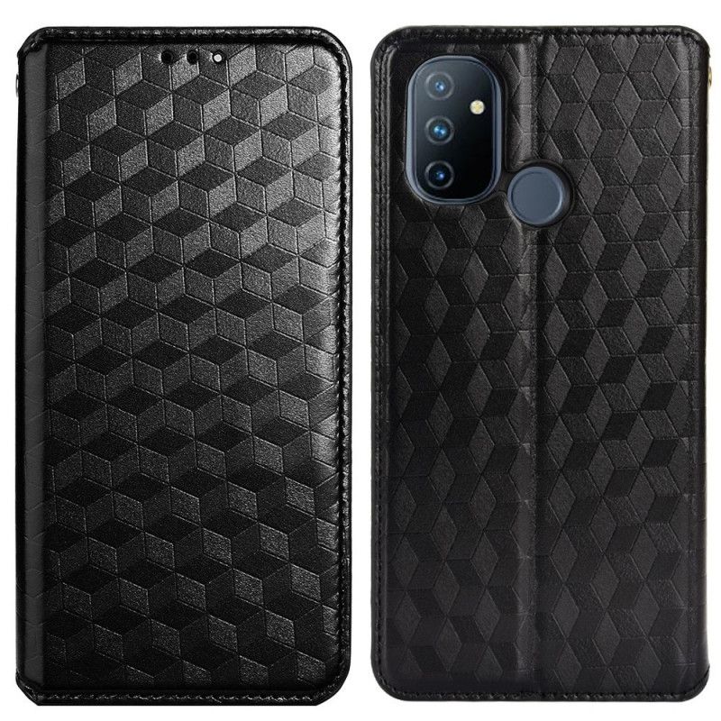 Cover OnePlus Nord N100 Flip Cover 3d Diamantlædereffekt