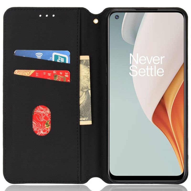 Cover OnePlus Nord N100 Flip Cover 3d Diamantlædereffekt