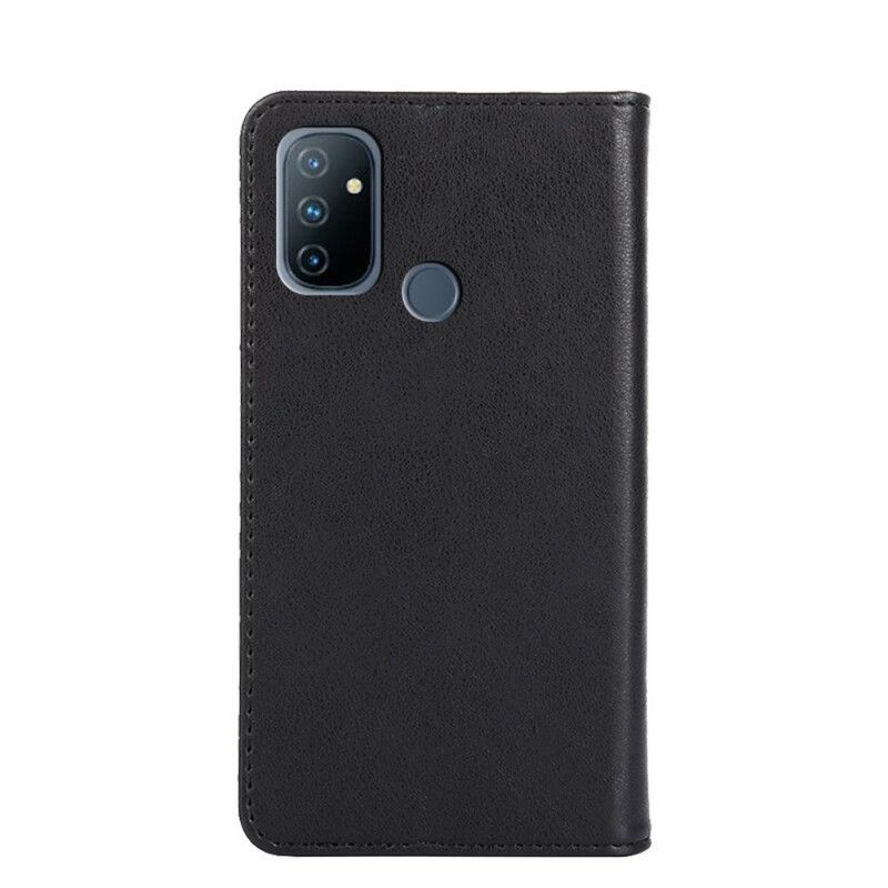 Cover OnePlus Nord N100 Flip Cover Nittelæderstil