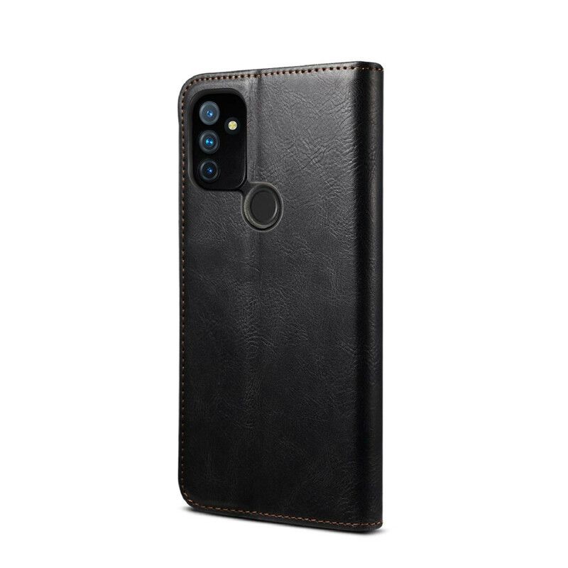 Cover OnePlus Nord N100 Flip Cover Vokset Kunstlæder