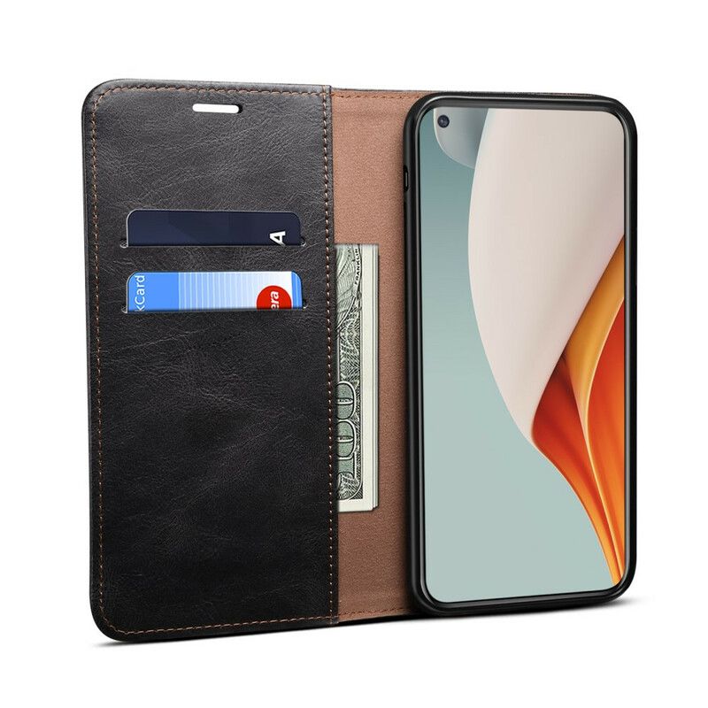 Cover OnePlus Nord N100 Flip Cover Vokset Kunstlæder