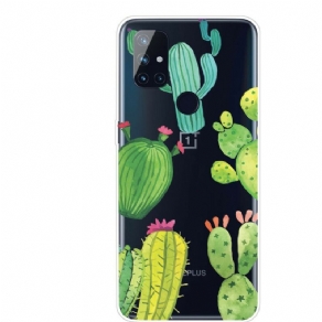 Cover OnePlus Nord N100 Kaktus Akvarel