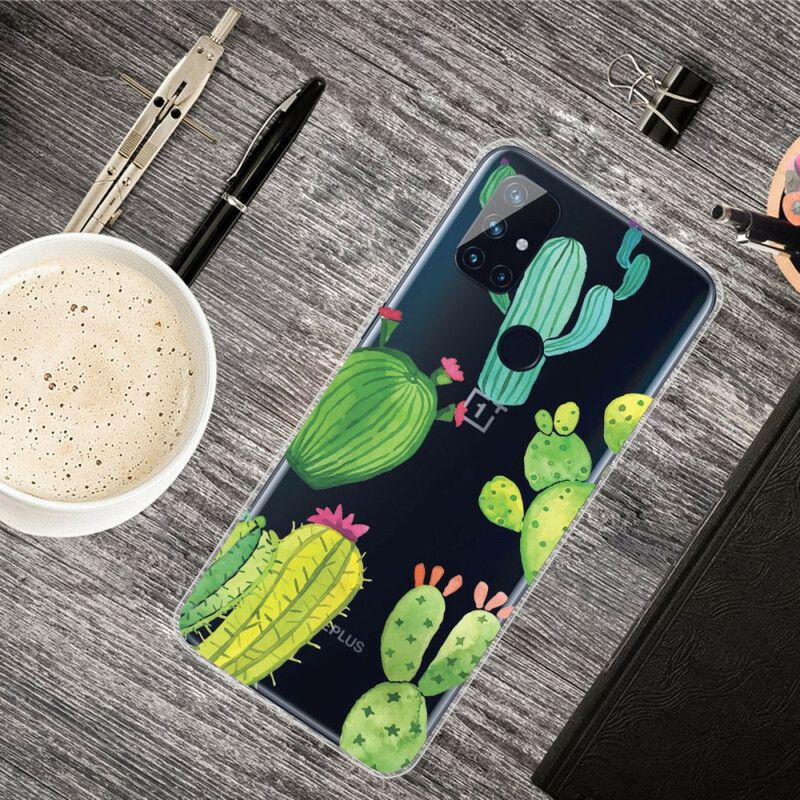 Cover OnePlus Nord N100 Kaktus Akvarel