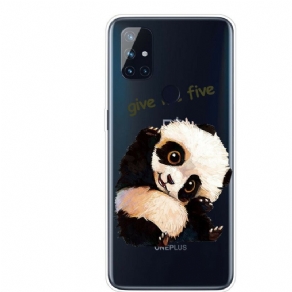 Cover OnePlus Nord N100 Transparent Panda Giv Me Five