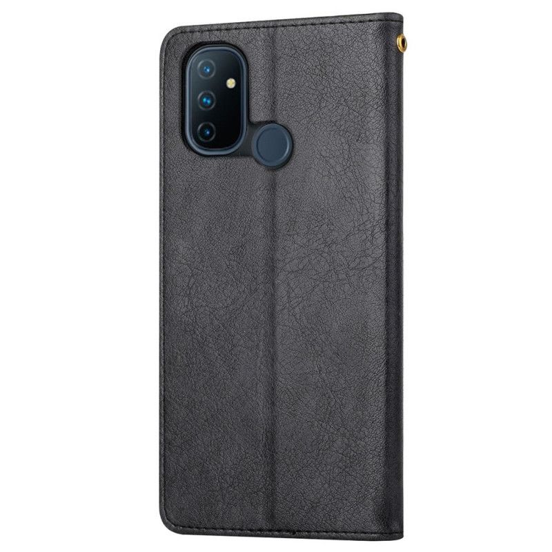 Flip Cover OnePlus Nord N100 Imiteret Læder Silhuet