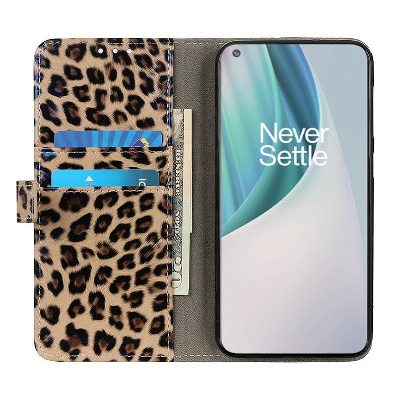 Flip Cover OnePlus Nord N100 Leopard