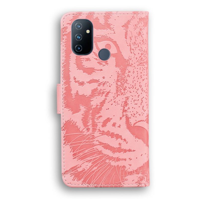 Flip Cover OnePlus Nord N100 Tiger Face Print