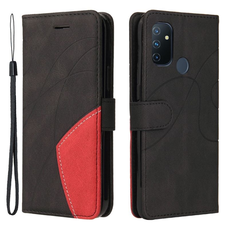 Flip Cover OnePlus Nord N100 Tofarvet