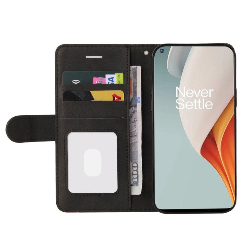 Flip Cover OnePlus Nord N100 Tofarvet