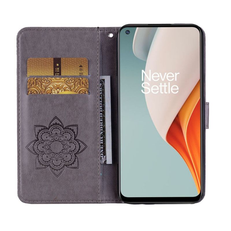 Flip Cover OnePlus Nord N100 Ugle Mandala Og Charm