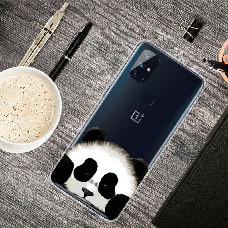 Mobilcover OnePlus Nord N100 Transparent Panda