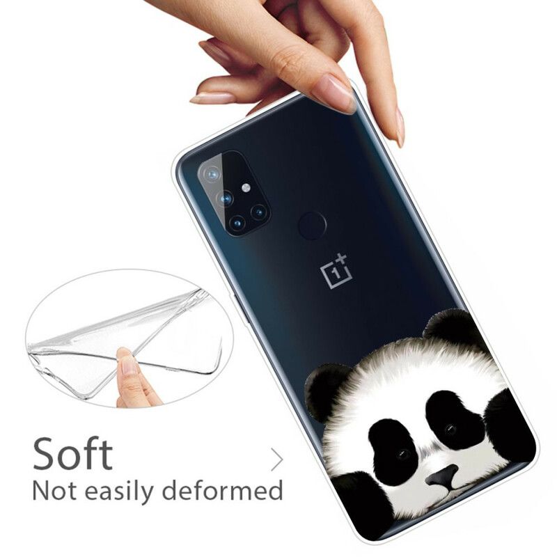 Mobilcover OnePlus Nord N100 Transparent Panda