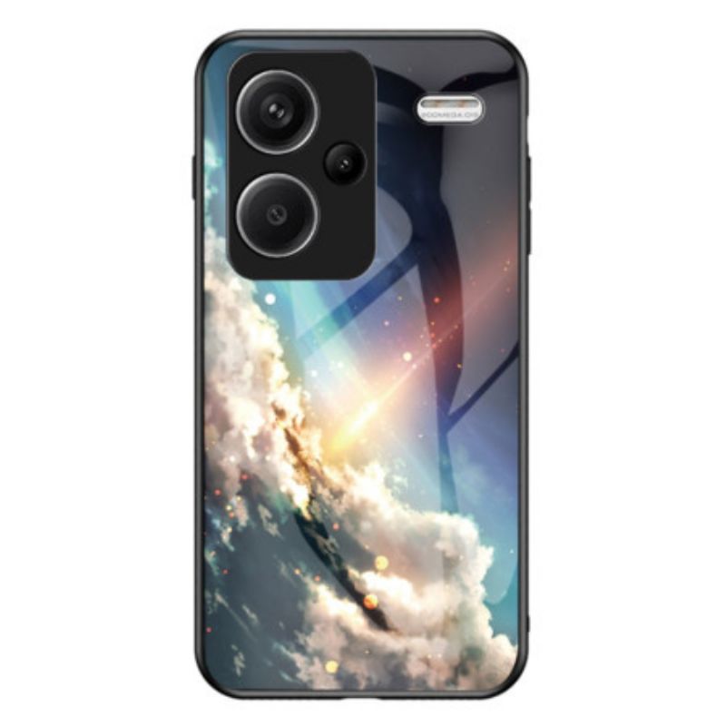 Cover Xiaomi Redmi Note 13 Pro Plus 5g Skinnende Stjernehimmel Hærdet Glas