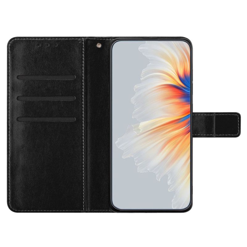 Flip Cover Til Xiaomi Redmi Note 13 Pro Plus 5g Mandala Print Med Rem