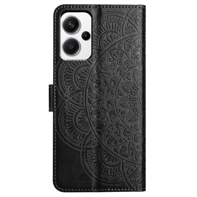 Flip Cover Til Xiaomi Redmi Note 13 Pro Plus 5g Mandala Print Med Rem