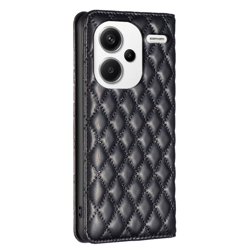 Flip Cover Til Xiaomi Redmi Note 13 Pro Plus 5g Quiltet Binfen Farve