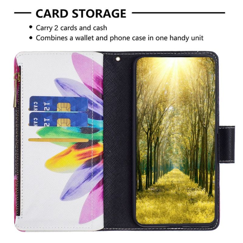 Flip Cover Xiaomi Redmi Note 13 Pro Plus 5g Akvarel Blomsterpung