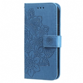 Flip Cover Xiaomi Redmi Note 13 Pro Plus 5g Blomstermønster Med Rem