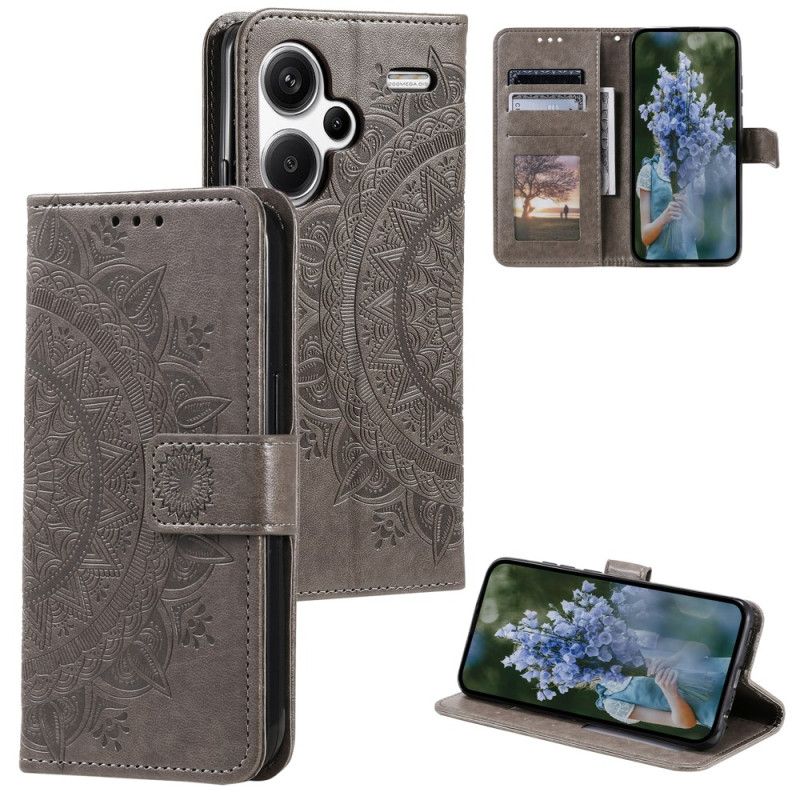 Flip Cover Xiaomi Redmi Note 13 Pro Plus 5g Mandala Sol Med Rem