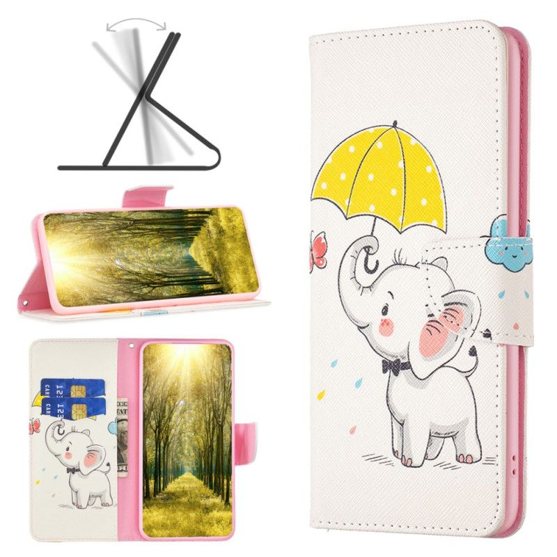 Flip Cover Xiaomi Redmi Note 13 Pro Plus 5g Paraply Og Elefant