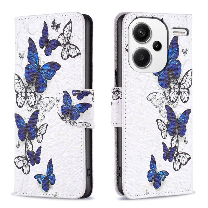 Flip Cover Xiaomi Redmi Note 13 Pro Plus 5g Sommerfuglenes Flugt