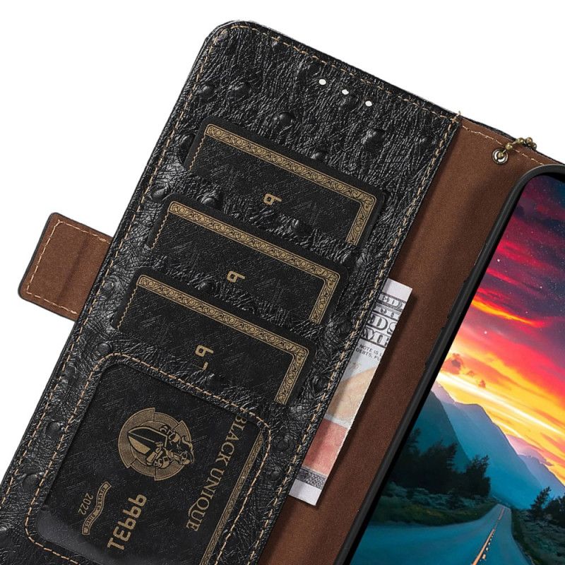 Flip Cover Xiaomi Redmi Note 13 Pro Plus 5g Tekstureret Læder