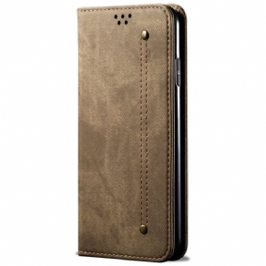 Læder Cover Xiaomi Redmi Note 13 Pro Plus 5g Jeansstof