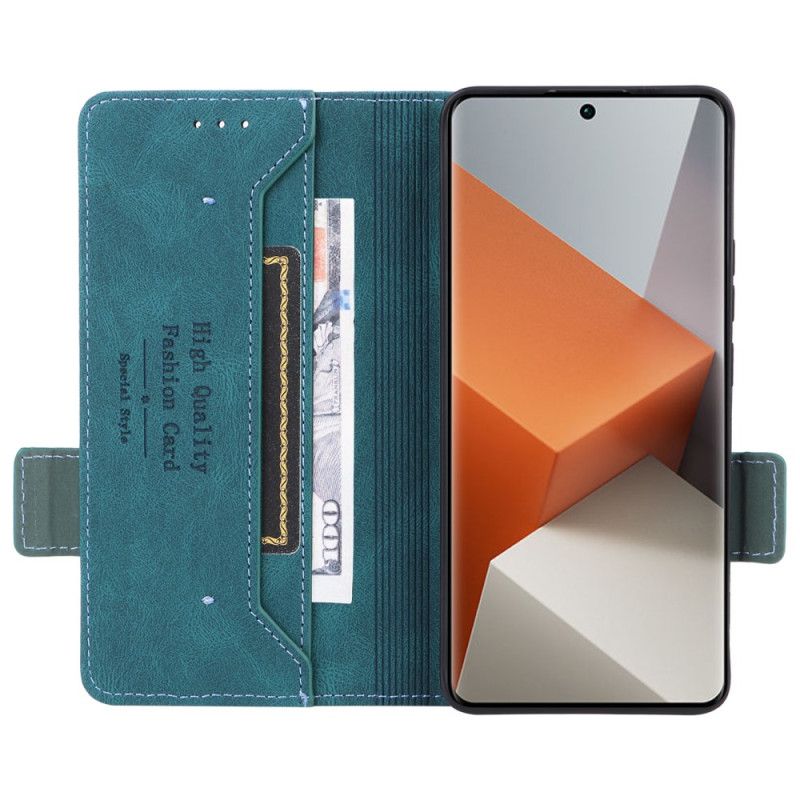 Læder Cover Xiaomi Redmi Note 13 Pro Plus 5g Retro Style