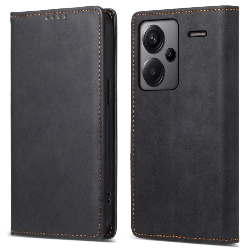 Læder Cover Xiaomi Redmi Note 13 Pro Plus 5g Telefon Etui Lædereffekt