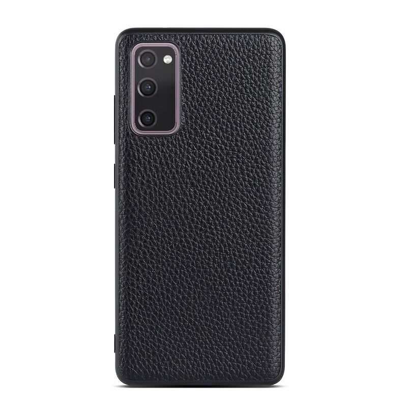 Cover Samsung Galaxy S20 FE Ægte Litchi Læder