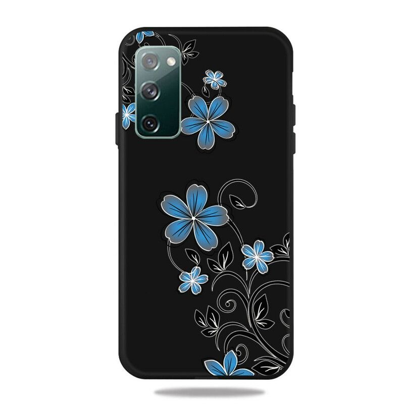 Cover Samsung Galaxy S20 FE Blå Blomster