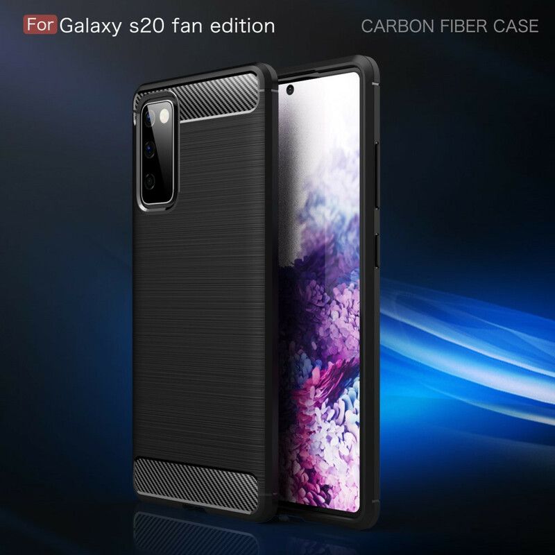 Cover Samsung Galaxy S20 FE Børstet Kulfiber