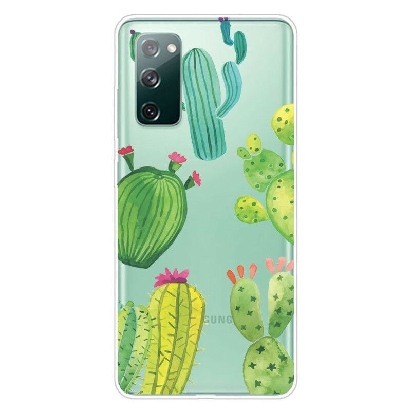 Cover Samsung Galaxy S20 FE Kaktus Akvarel