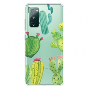 Cover Samsung Galaxy S20 FE Kaktus Akvarel