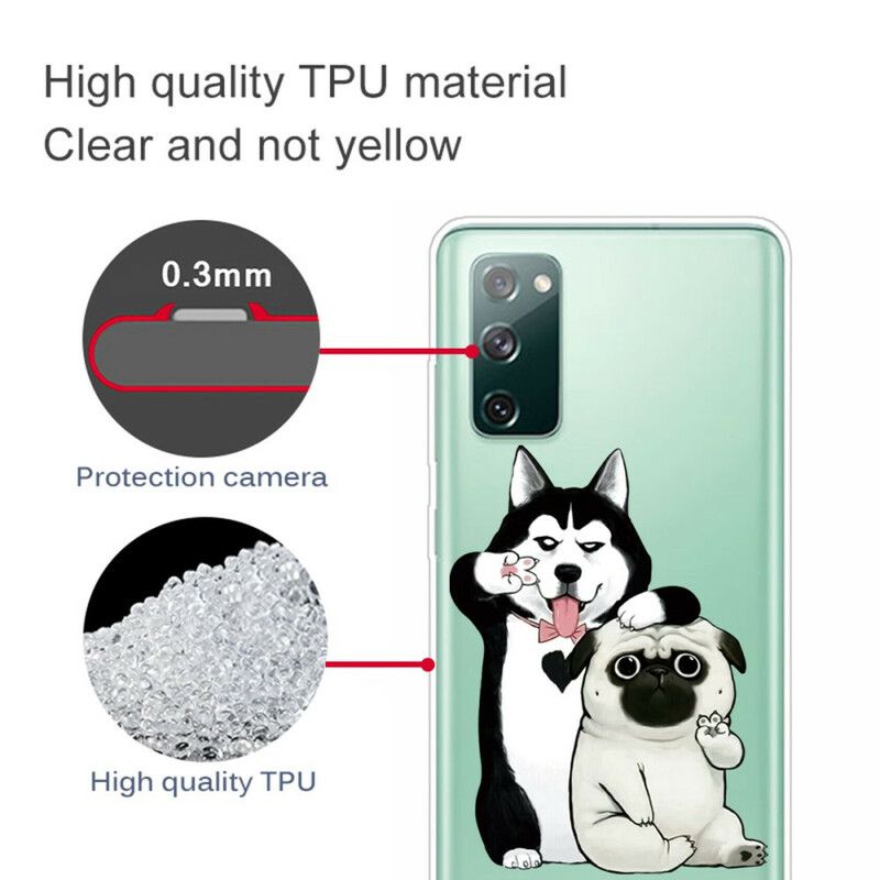 Cover Samsung Galaxy S20 FE Sjove Hunde