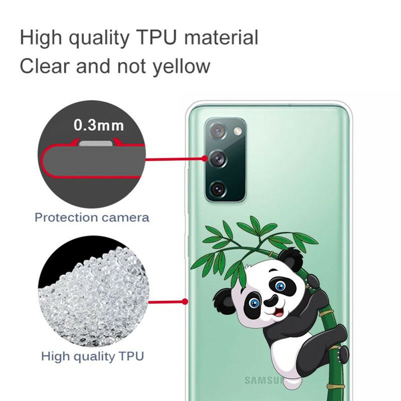 Cover Samsung Galaxy S20 FE Sømløs Panda På Bambus