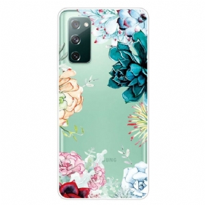 Cover Samsung Galaxy S20 FE Sømløse Akvarelblomster