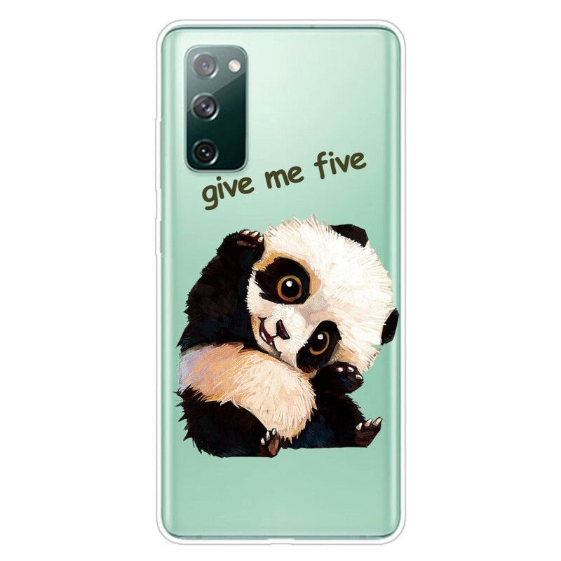 Cover Samsung Galaxy S20 FE Transparent Panda Giv Mig Fem