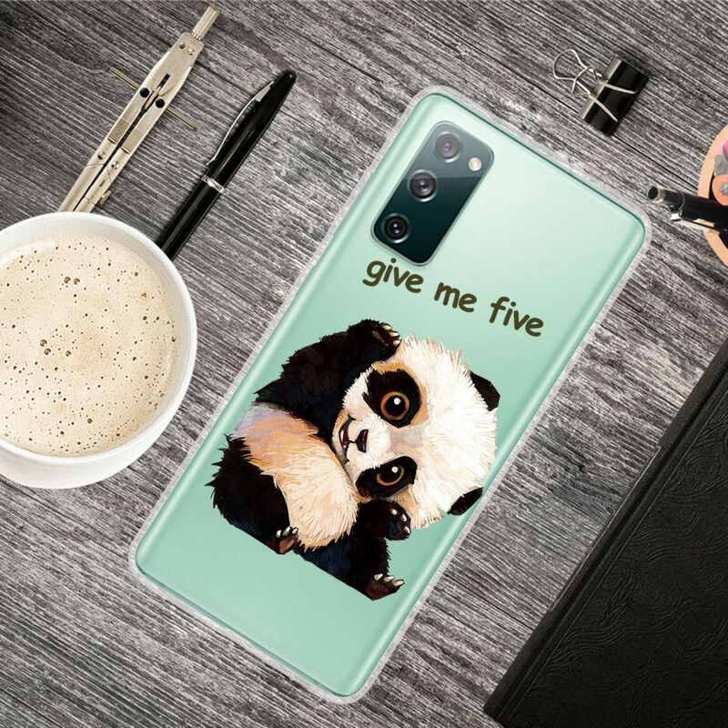 Cover Samsung Galaxy S20 FE Transparent Panda Giv Mig Fem