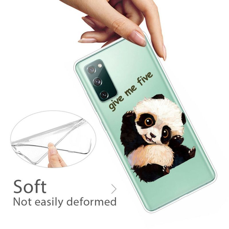 Cover Samsung Galaxy S20 FE Transparent Panda Giv Mig Fem