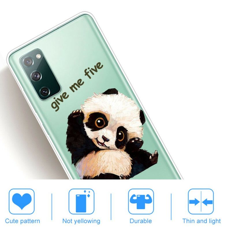 Cover Samsung Galaxy S20 FE Transparent Panda Giv Mig Fem