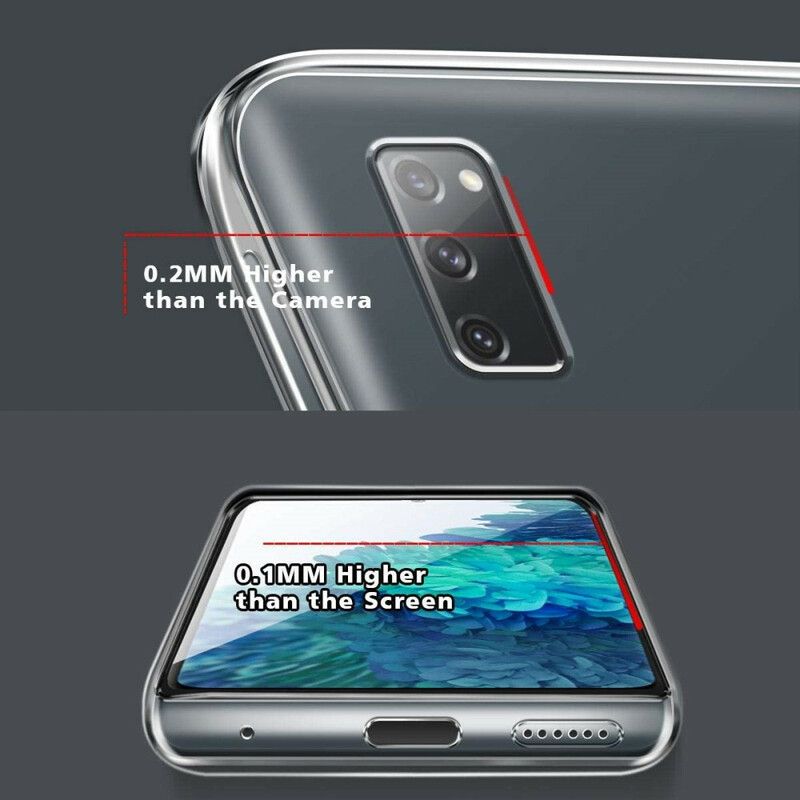 Cover Samsung Galaxy S20 FE Transparente Forstærkede Hjørner