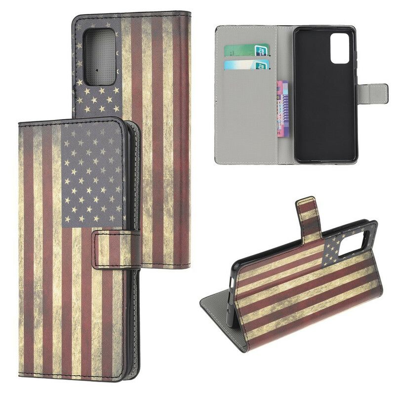 Flip Cover Samsung Galaxy S20 FE Amerikansk Flag