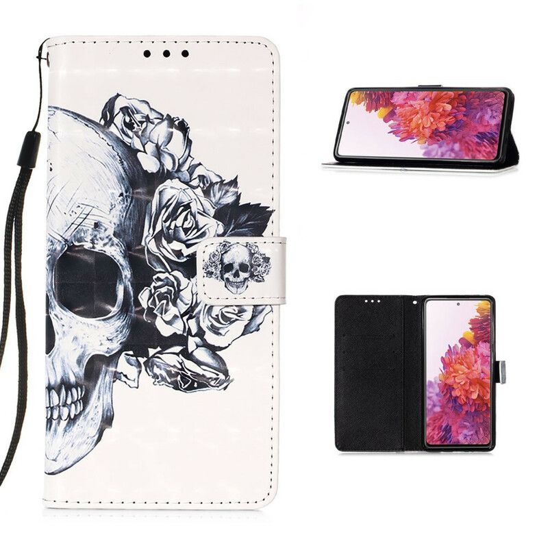 Flip Cover Samsung Galaxy S20 FE Blomsterskalle