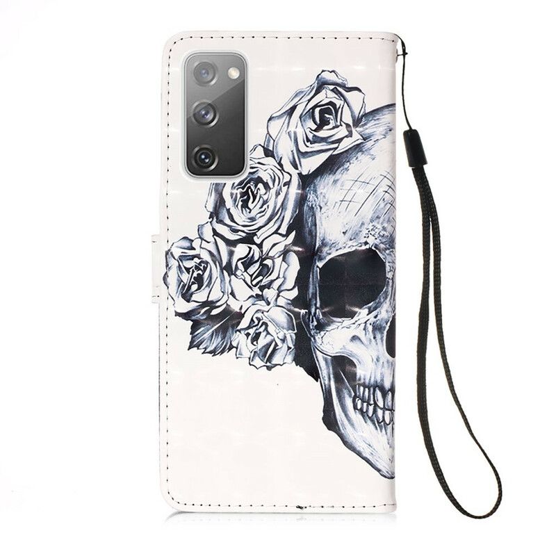 Flip Cover Samsung Galaxy S20 FE Blomsterskalle