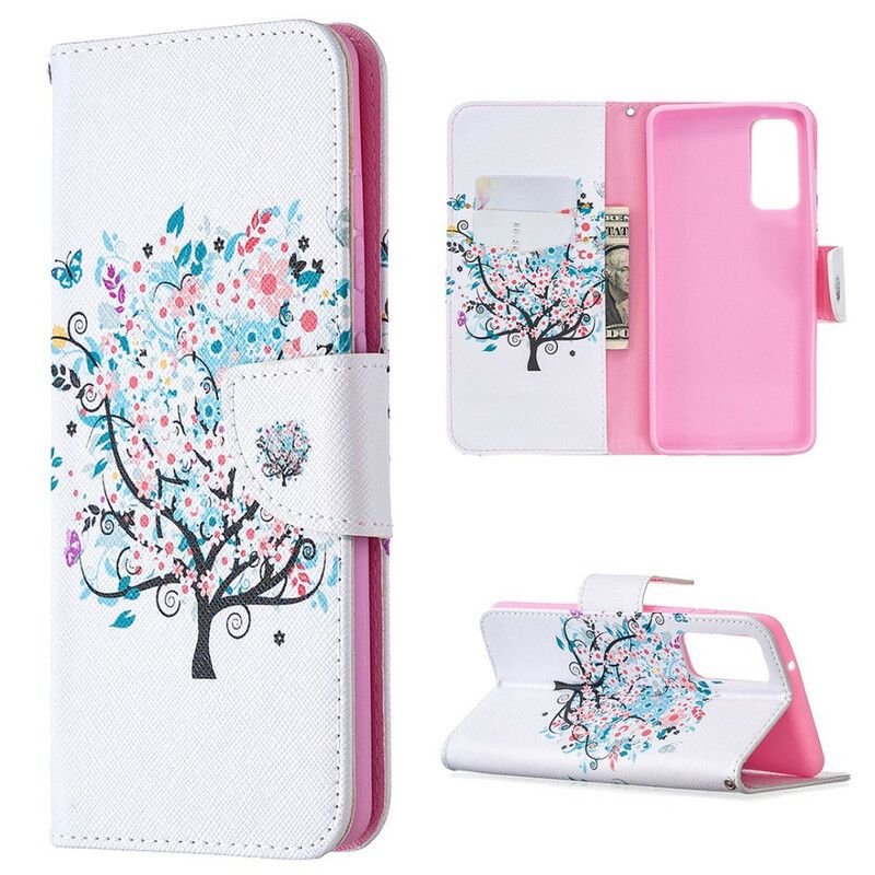 Flip Cover Samsung Galaxy S20 FE Blomstret Træ