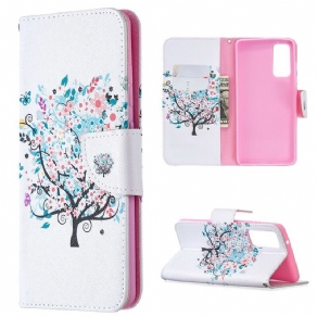 Flip Cover Samsung Galaxy S20 FE Blomstret Træ